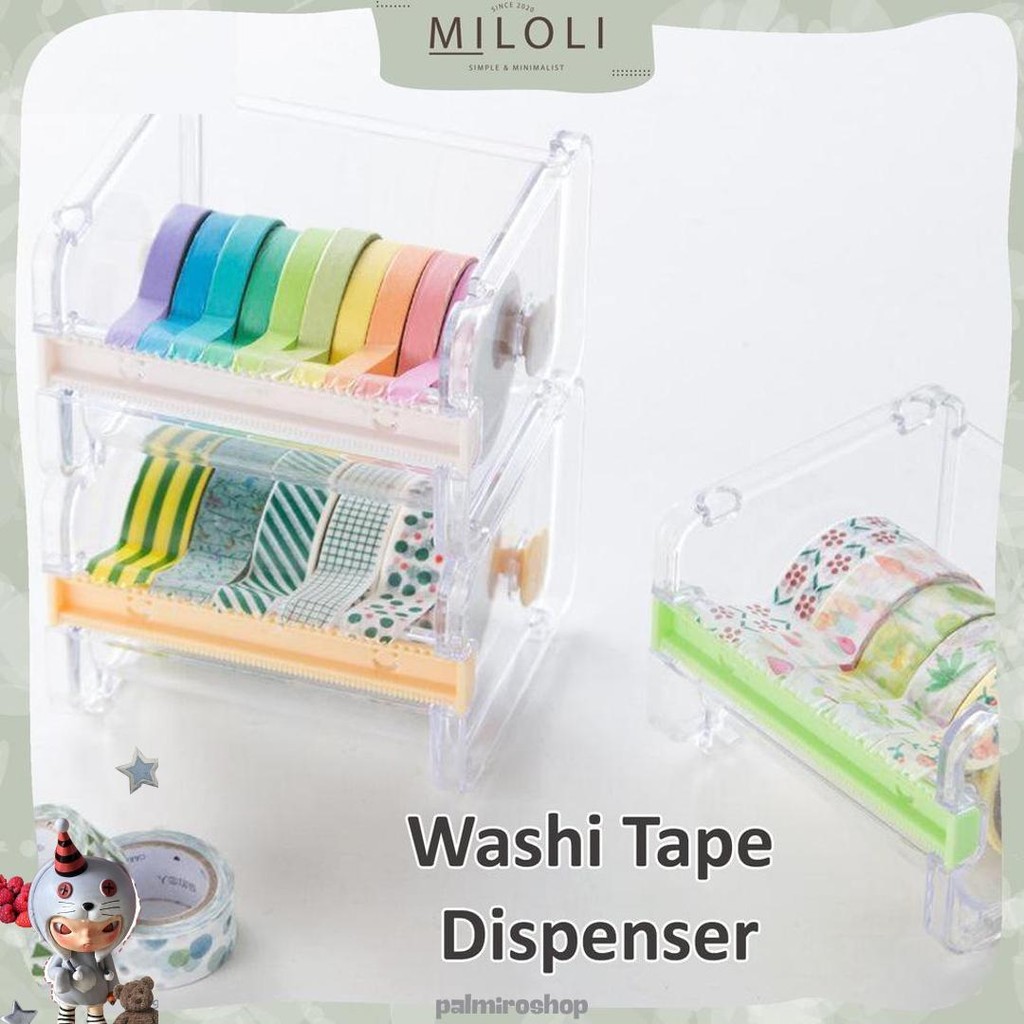 

[Miloli] Dispenser Tape Washi Masking Kotak Tempat - F0028 Murah