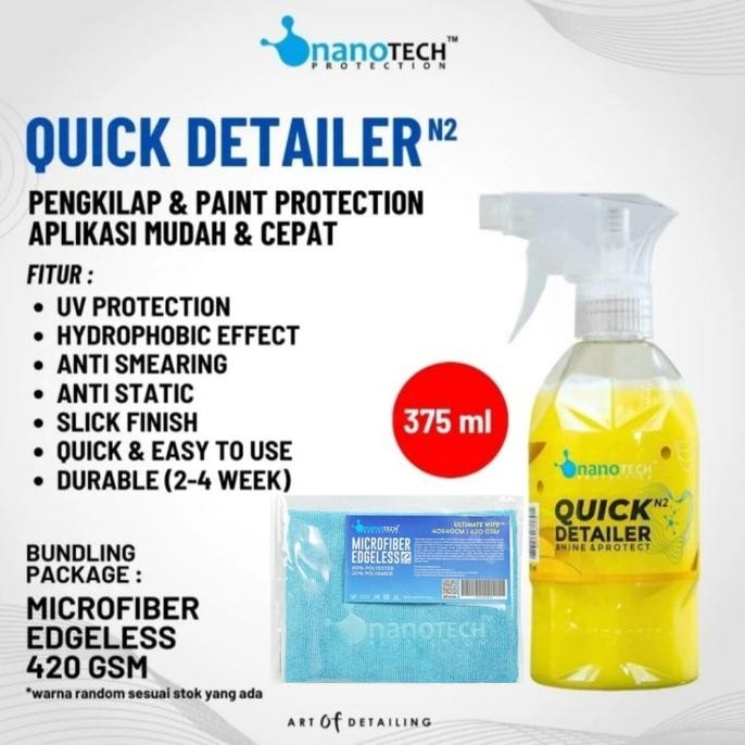 Promo QUICK DETAILER - nanoTECH PROTECTION - PENGKILAP MOBIL MOTOR - SPRAY WAX COD