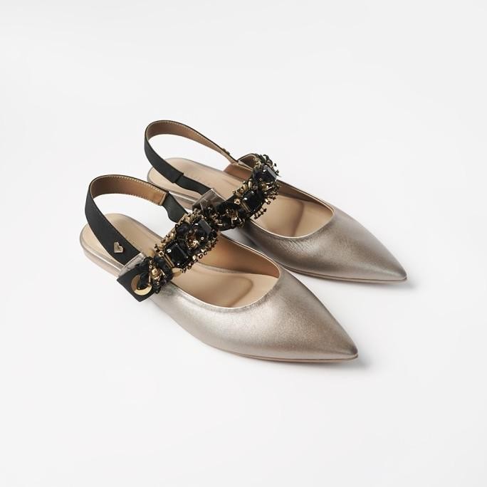 PVRA SANDAL WANITA BELLA BRONZE BLACK SEPATU FLAT SHOES WANITA ELEGAN TERLARIS 100% ORIGINAL BRANDED