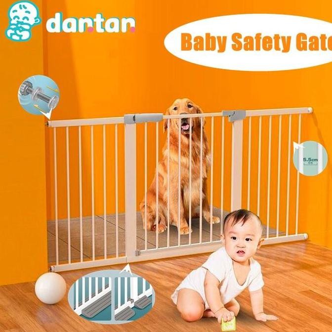 Dantan Baby Safety Gate Pagar Pintu Bayi Hewan Pagar Pengaman Bayi Pembatas Bayi Anak Tangga