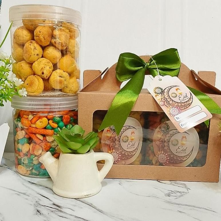 

aq-54 Hampers Kue kering Lebaran Idul Fitri Natal isi 2 toples 500ml Terlaris