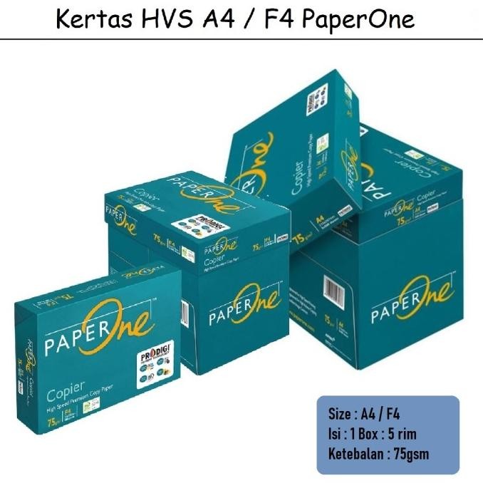 

BEBAS ONGKIR - (INSTAN) Kertas HVS A4 Paper One / Kertas Fotocopy A4 / Kertas HVS F4