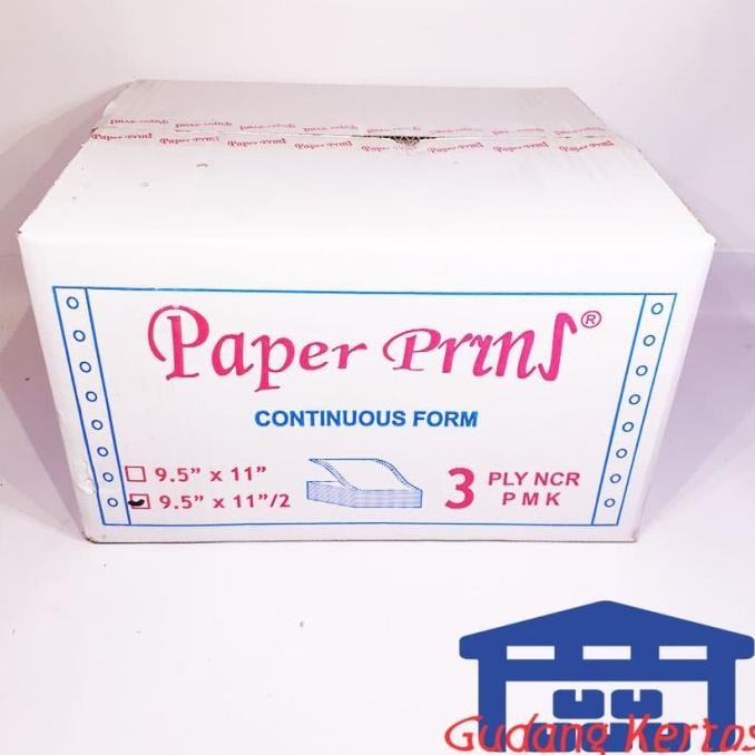 

TERMURAH - CONTINUOUS FORM 91/2 X 11/2 3PLY PAPERPRYNS (BAGI 2)
