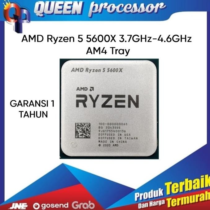 TERBARU - PROCESSOR AMD RYZEN 5 5600X  TRAY  NEW GARANSI 1 TAHUN