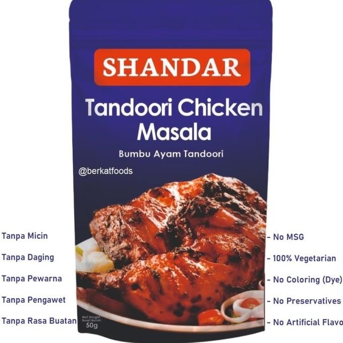 

best seller] Tandoori Masala Powder Pure / Bumbu Ayam Daging Tandori Masakan India