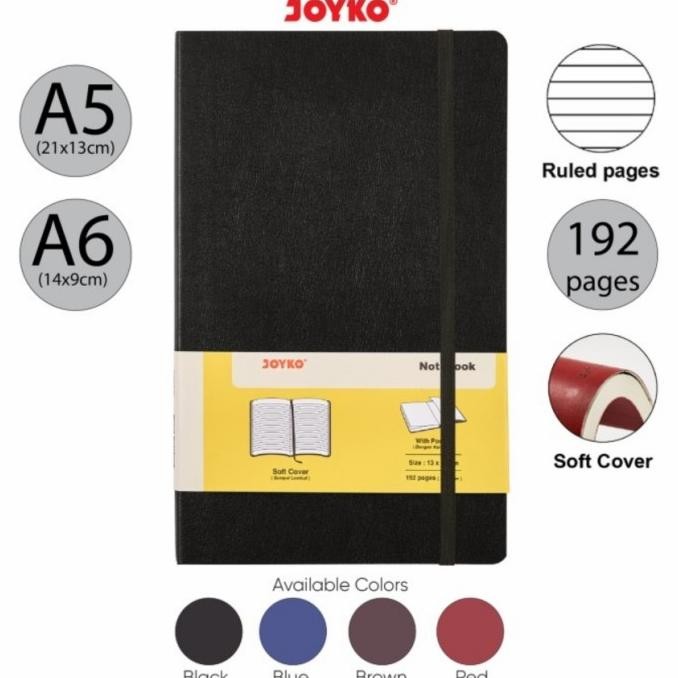 

Diskon!! Joyko Notebook Garis A5 A6 Soft Cover / Buku Diary Jurnal A5 A6 Joyko