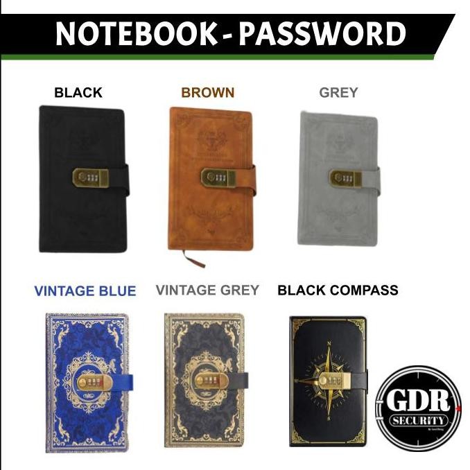 

Diskon!! Buku Catatan Dengan Kunci Password / Notebook Hidden Storage Password - Gdr