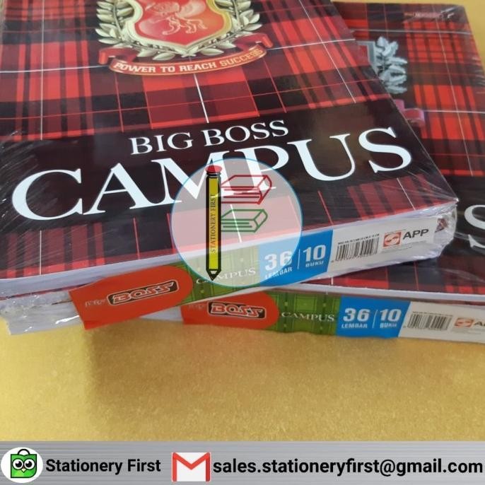 

Sale!! Buku Tulis Big Boss Campus Maxi 36 Lembar Per Pack 10 Buku