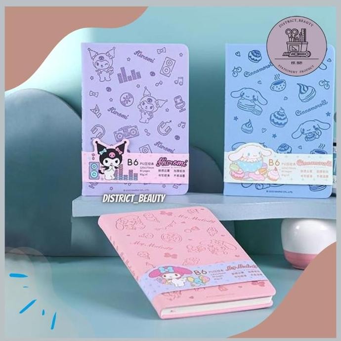 

Diskon!! Buku Hardcover Sanrio Buku B5 Sanrio Notebook Hardcover Kuromi Cinnamorol Melody