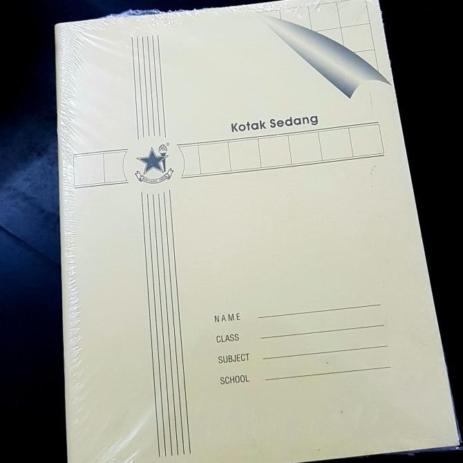 

Promo!! Buku Tulis Kotak Sedang Bintang Obor Isi 38 Lembar (Per Pak)