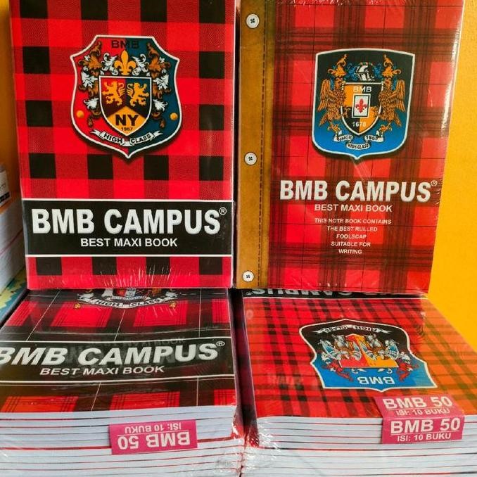 

Diskon!! Buku Tulis Campus Bmb Bmc Isi 36 Lembar - 1 Pack Isi 10 Buku Paper Stationery