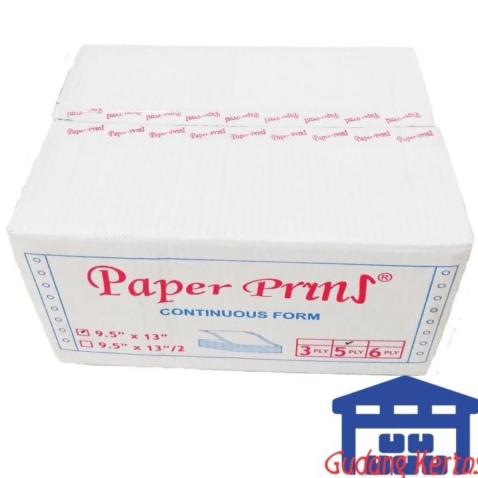 

NEW CONTINUOUS FORM 91/2 X 13 5PLY PAPERPRYNS