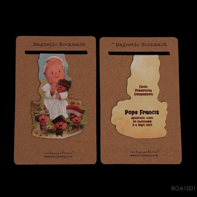

Produk Terbaik] Magnetic Bookmark 2 Type Pope Francis Rohani Katolik