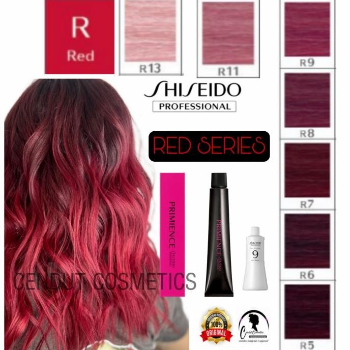 BEBAS ONGKIR - Shiseido hair color RED SERIES, cat Shiseido seri warna merah