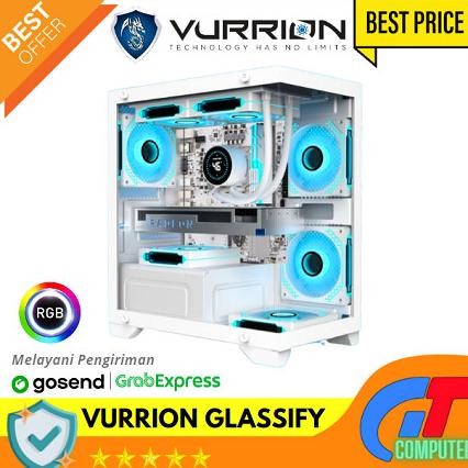 BEBAS ONGKIR - VURRION GAMING CASE GLASSIFY FREE 3 FAN RGB