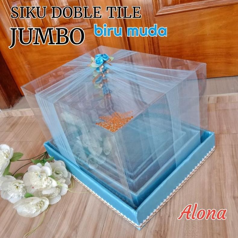 

COD Box Kotak Seserahan Hantaran Pernikahan Mika Tile 1 Set isi 4 pcs at-113