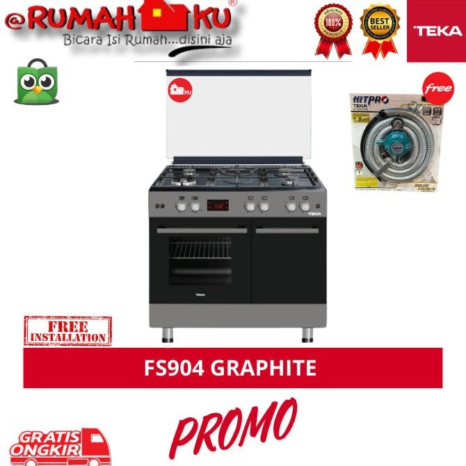 Grosir Freestanding Cooker Teka Fs 904 / Fs904 Graphite - Kompor Gas Dengan Oven