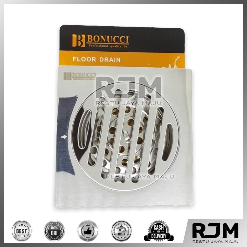 BONUCCI Saringan got stainless kuningan - Floor Drain Afur Toilet Kamar Mandi