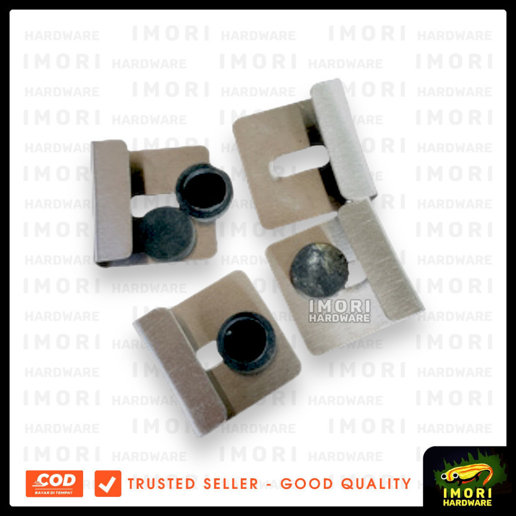 ASAHI Klem kaca jepit penjepit cermin wastafel rak im