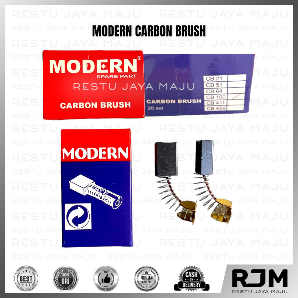 

7lekkar - 20pcs modern carbon brush colboster cb51 arang spul bostel rj