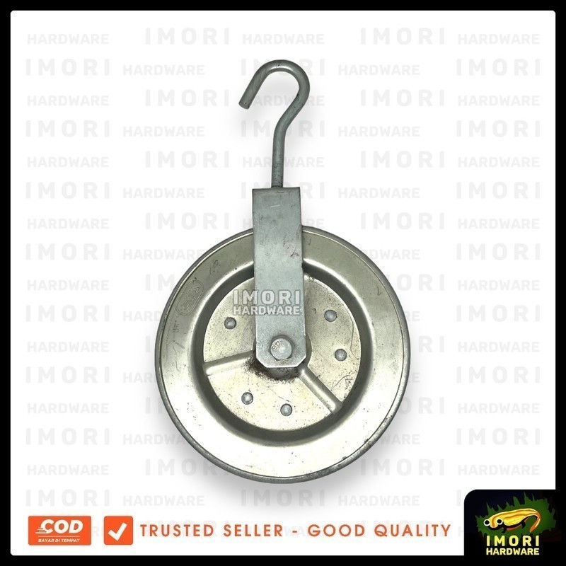 ATS katrol kerekan sumur timba air besi cat