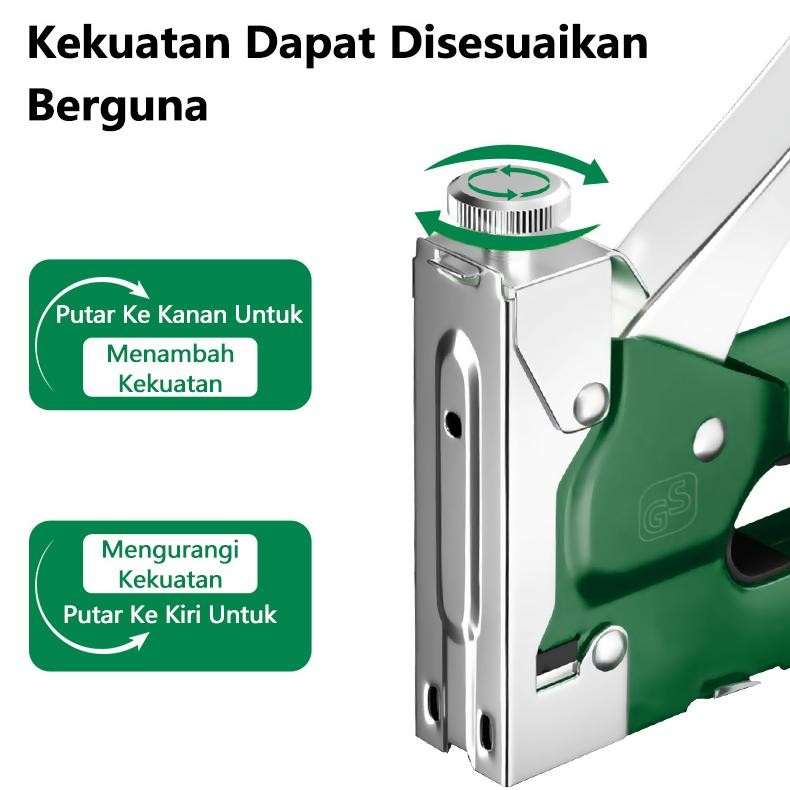 

VIRAL Isku Staples Tembak Jok Motor/Stapler Tembak Kayu Gun Paku Steples Tembak 3 In 1 Tacker Bisa 3 Jenis Staples n