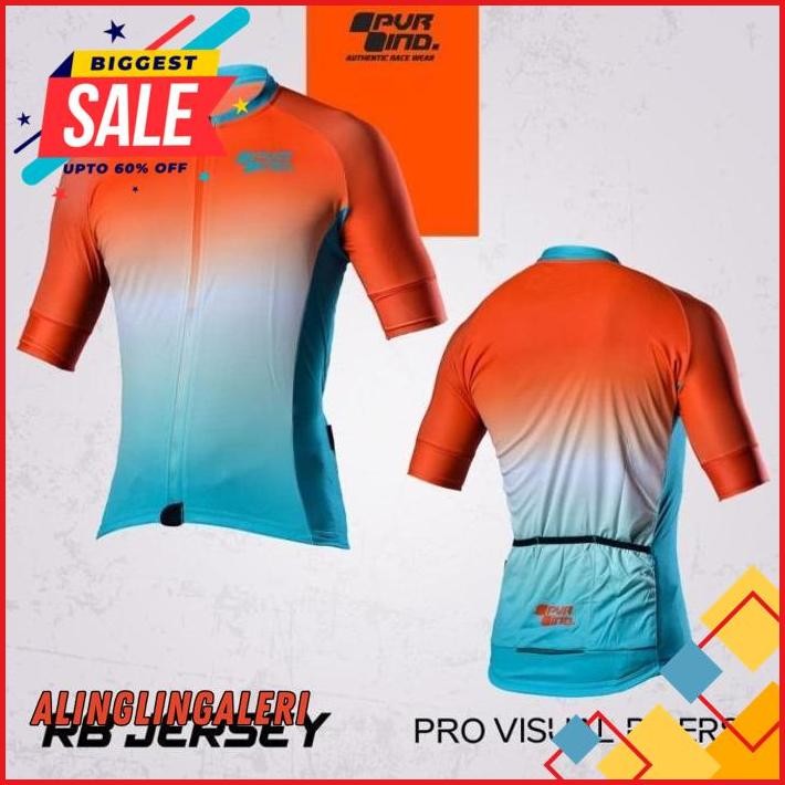 JERSEY XC ROAD BIKE PVR ORANGE PUTIH - JERSEY ROADBIKE EKSKLUSIF