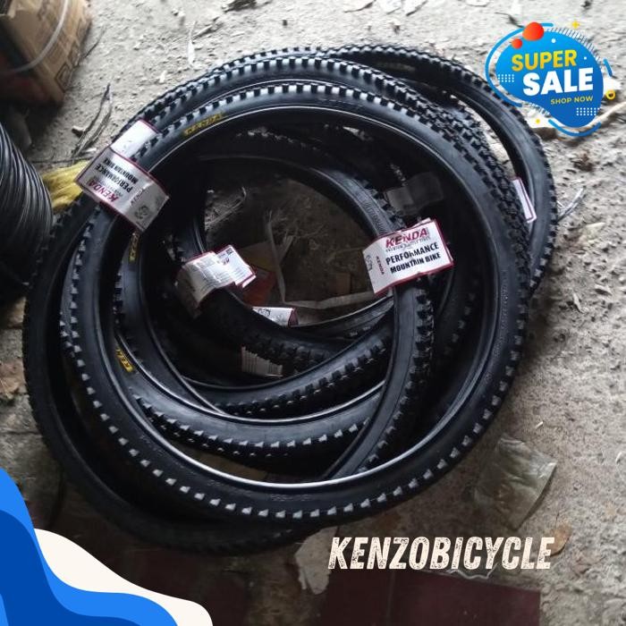 BAN LUAR 26 X 195 KENDA SEPEDA UKURAN 26 X 1.95 HITAM OFFROAD FREE ONGKIR