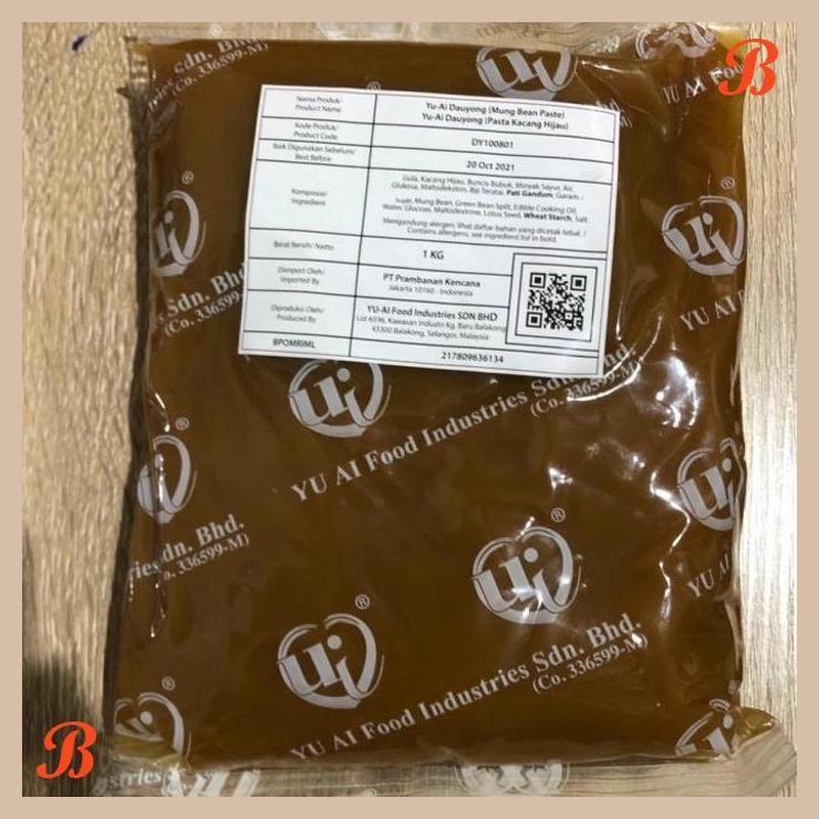 

| RMP | YU AI PASTA KACANG HIJAU DAUYONG MUNG BEAN PASTE 1KG -FILLING MOONCAKE