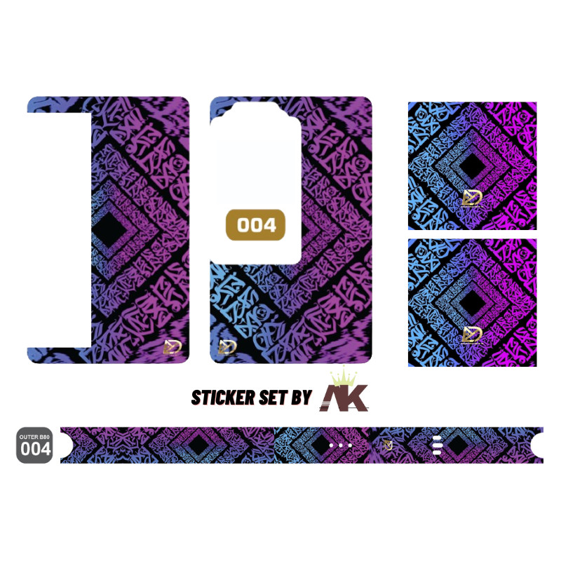 

*PromoTerjangkau* Set Lengkap Laminasi Doff B80 Pres 4 Garskin Wrap Stiker Premium / X Casing Case COD