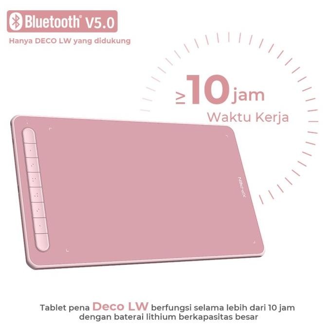 Xppen Deco Lw Drawing Tablet (Wired & Wireless,Support Bluetooth) New Stok