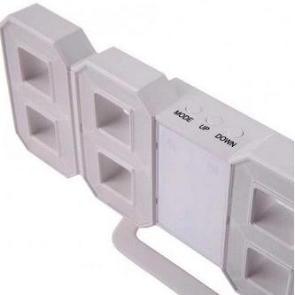 

Jam Angka 3D LED Digital Alarm Clock Jam Weker Meja Dinding LFS