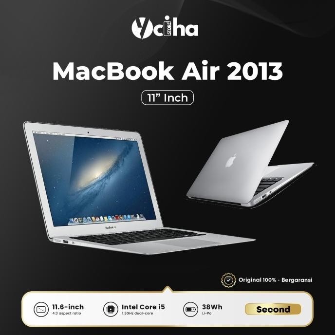 Macbook Air 11 Inc 2013 Second New Stok