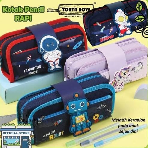 

Promo!! Tempat Pensil Anak Sekolah Ultraman Astronot Unicorn Kotak Pensil Kain