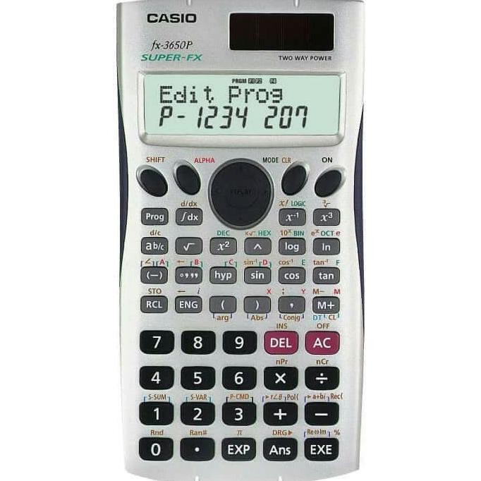 

TERMURAH - KALKULATOR/CALCULATOR SCENTIFIC/CASIO FX-3650P/PROGRAM#STOK TERBATAS