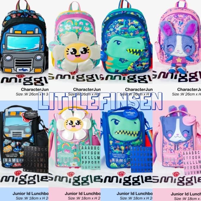 New Smiggle Movin Series Tas Ransel Anak Tk Smiggle Dino Truck Rabbit