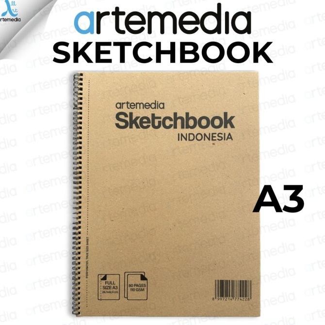 

Artemedia Sketchbook Spiral A3 Buku Sketsa Pensil, Pensil Charcoal, Drawing Pen