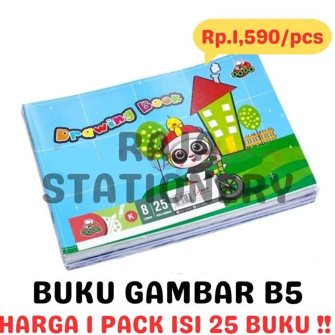 

SIDU DRAWING BOOK B5 DODO KECIL BUKU GAMBAR B5 SKETSA ANAK DODO BY SINAR DUNIA PACK 25PCS]