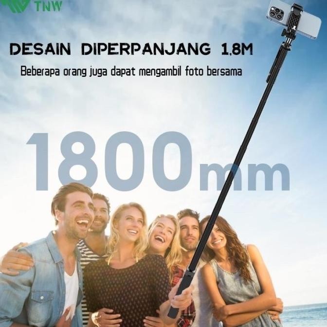 TERBARU - TNW S30 Tongsis hp Selfie Stick Bluetooth 4in1 Tongsis Gimbal Tripod