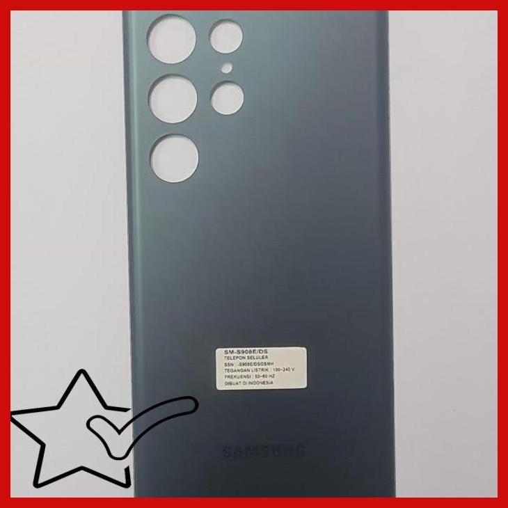 [GSS] BACKDOOR / TUTUP BELAKANG SAMSUNG S22 ULTRA 5G - S908 ORIGINAL SECOND COPOTAN 2ND