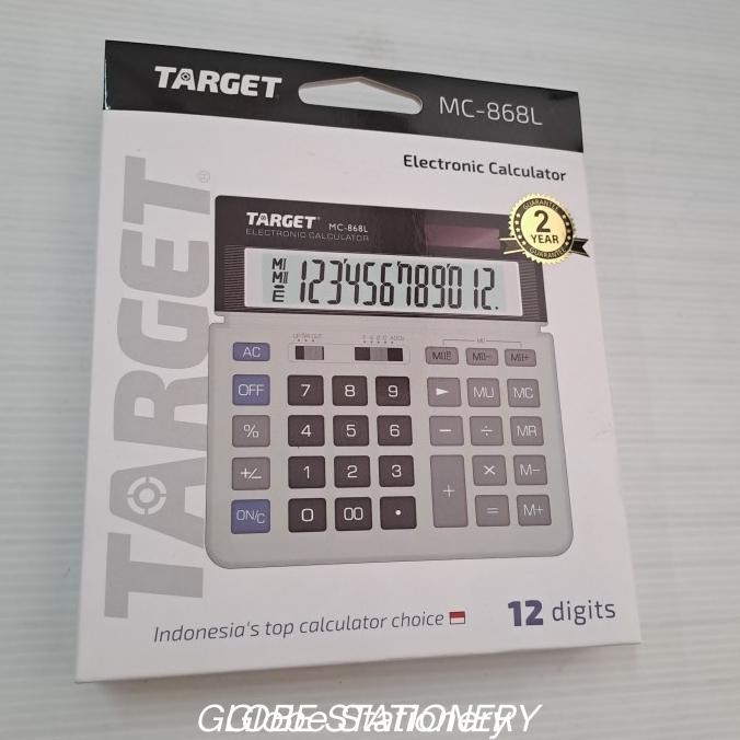 

TERBARU - Original Calculator merk Target (gantinya Citizen) type MC-868L