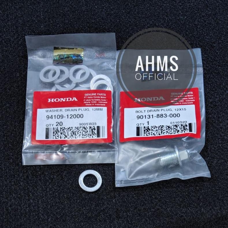 Baut Ring Tap Pembuangan Oli Mesin Vario 150 125 Pcx Adv Beat Scoopy Original Ahm