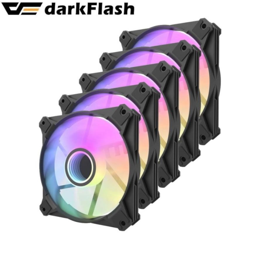Fan Darkflash Infinity 8 Pwm Argb - 5In1 + Controller 5 Fan 12Cm Argb - Fan Casing Darkflash Argb