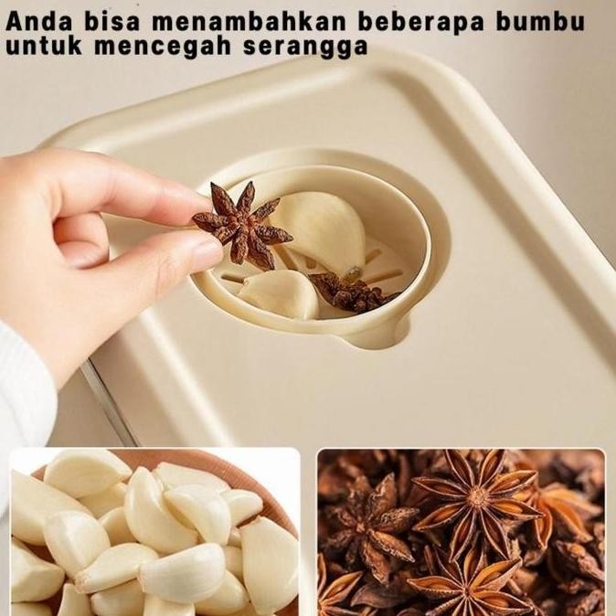 

Murah Vixplorn Tempat Beras Kacang 5kg / 10kg Rice Box Tempat Penyimpanan Makanan Rice Storage/Dispenser Beras Full Tertutup Anti Kutu Debu Non COD