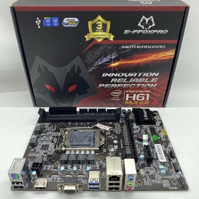 MOTHERBOARD EFFOXPRO H61 SOCKET 1155
