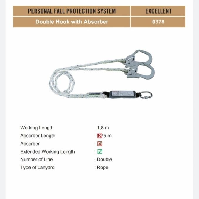 

Double Lanyard Big Hook Excellent 0378 / Original New Stok