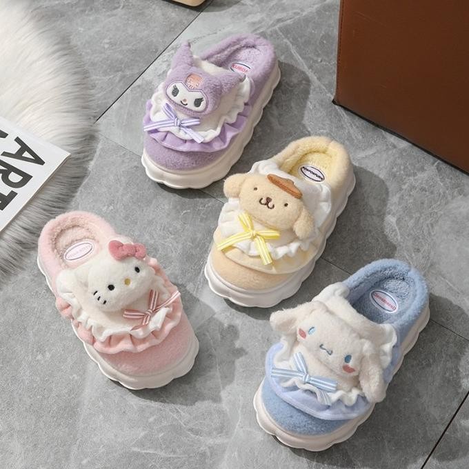 SANDAL SENDAL RUMAH KAMAR MELODY KUROMI POMPOMPURIN KITTY CINNAMOROLL