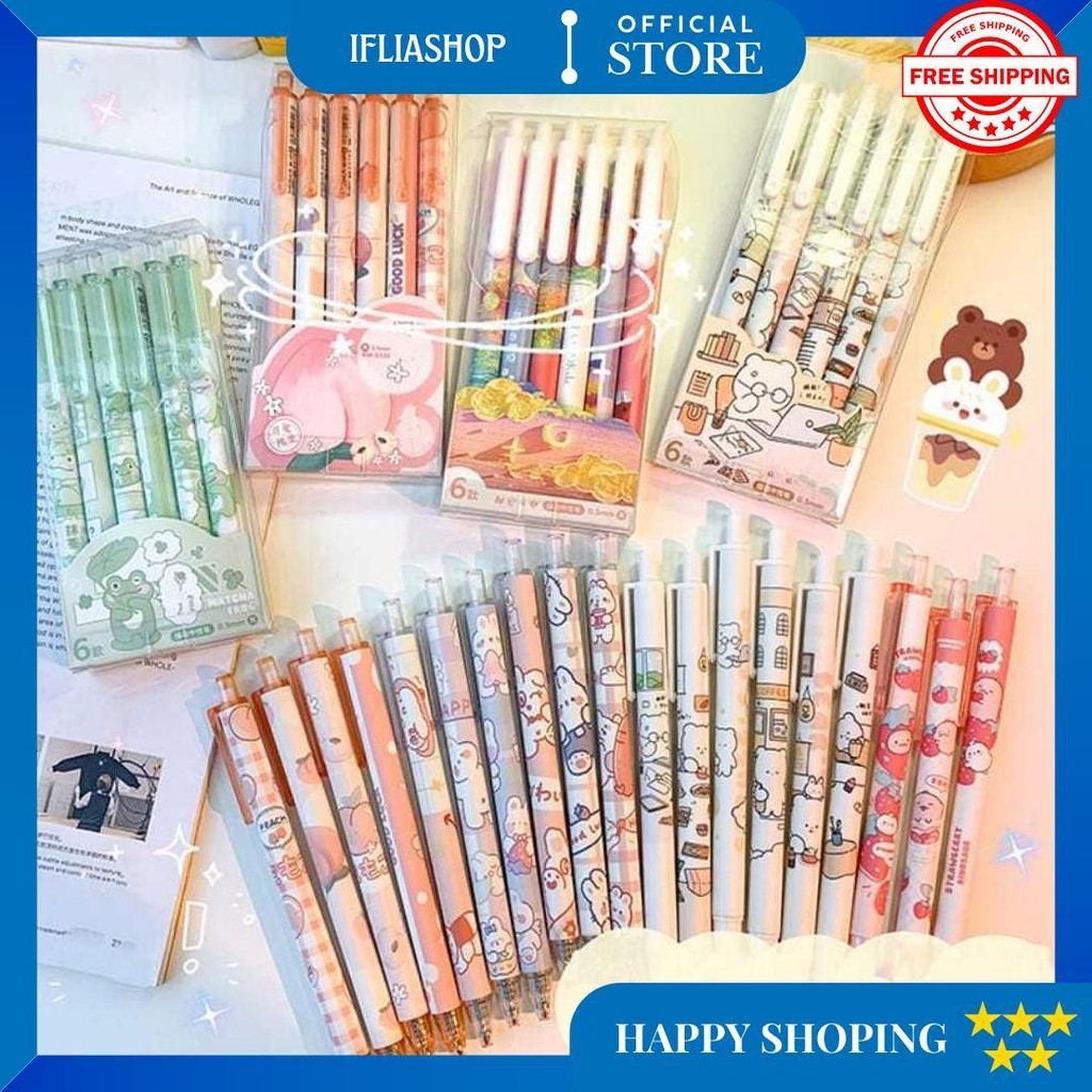 

Kp145 - 1 Set Berisi 6 Pulpen Gel Kartun/Pena Gel Mekanik Pola Lucu(0.55MmHitam) D Promo Puncak