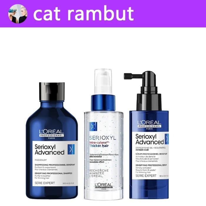 Loreal Serioxyl Shampoo Denser Thicker Serum Rambut Rontok Menipis