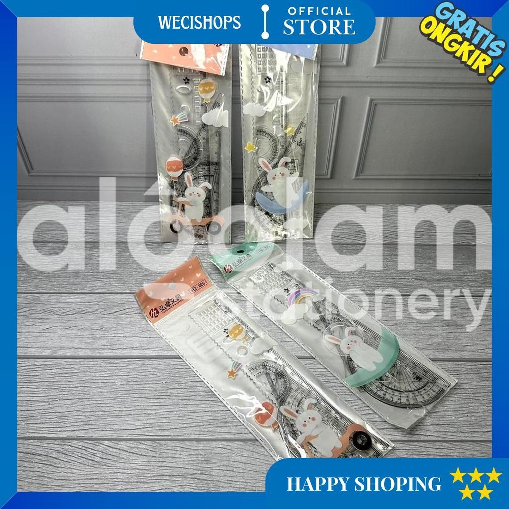 

Satu Set ( 4 Pcs ) Penggaris Set 4 In 1 Tipis 20 Cm D Cod